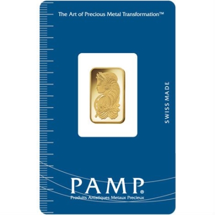 5 Gram PAMP Suisse Fortuna Gold Bar (New w/ Assay)