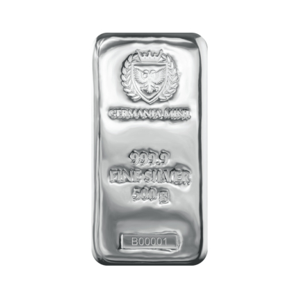 500g Germania Mint Silver Bar