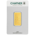C.Hafner 1/4oz Minted Gold Bar