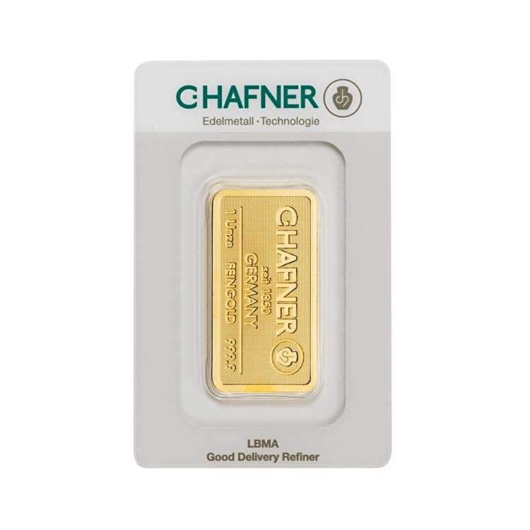 1-oz-c.-hafner-gold-bar 1 oz C. Hafner Gold Bar - Image 1