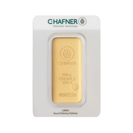 500g C. Hafner Gold Bar
