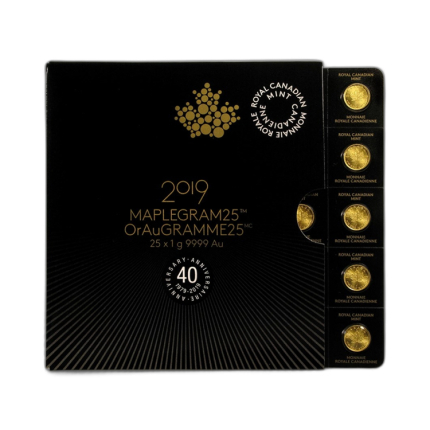 25g Maple Leaf Gold Coin Mixed Years