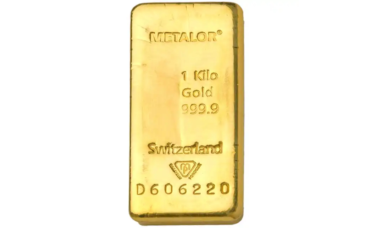 Metalor 1kg gold cast bar