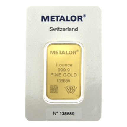 Metalor 1oz Gold Bar