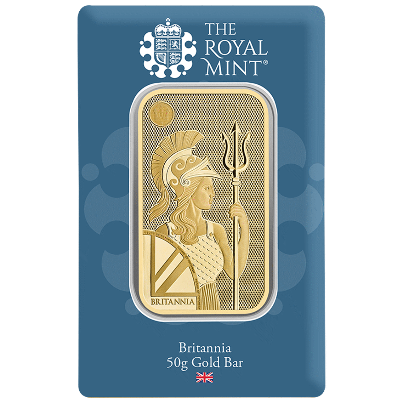 the-royal-mint-secure-britannia-50g-gold-bar.png The Royal Mint Secure Britannia 50g Gold Bar - Image 1