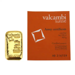 Valcambi 100g cast gold bar