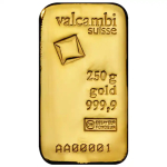 Valcambi 250g cast gold bar