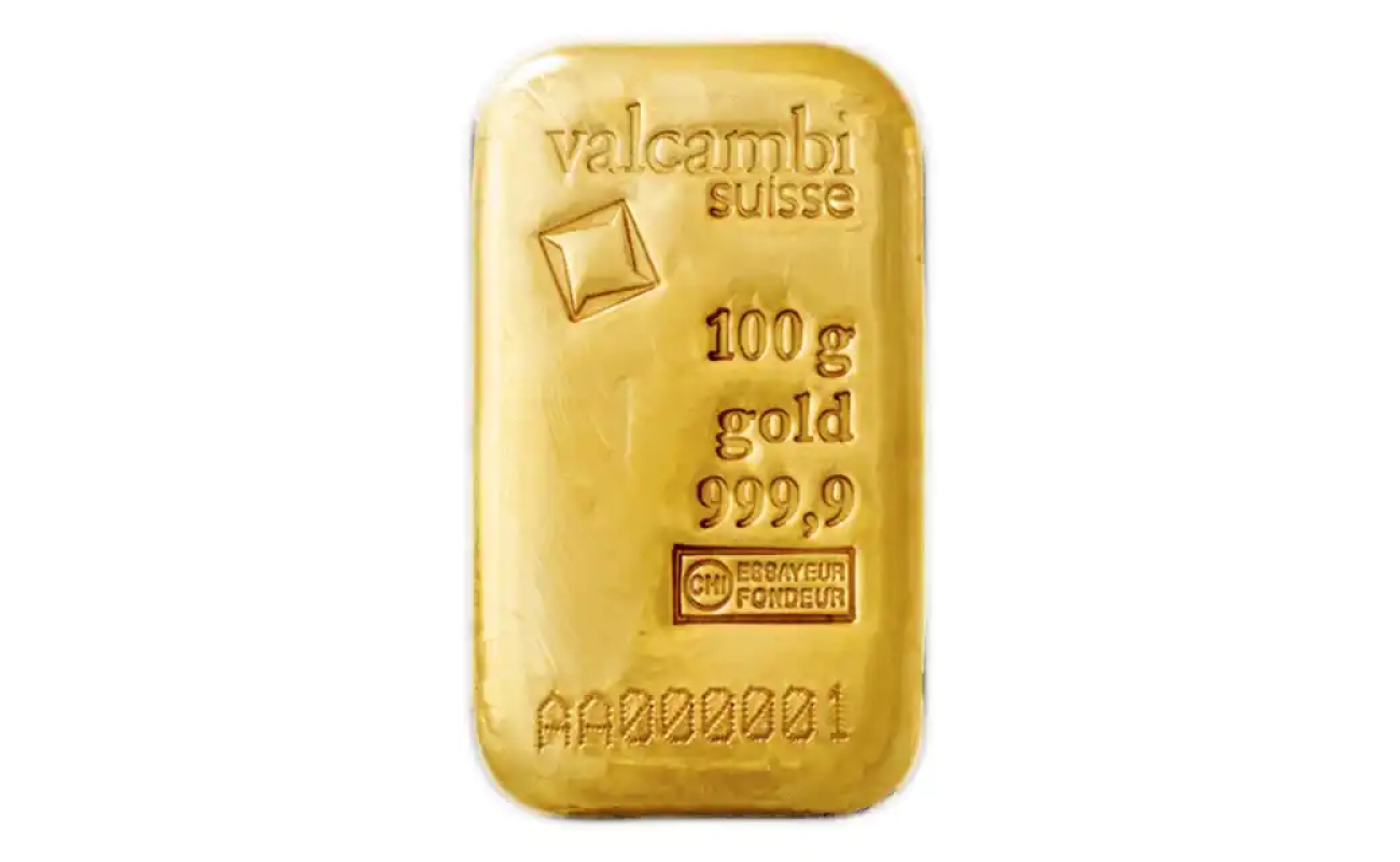 Valcambij 100g cast gold bar